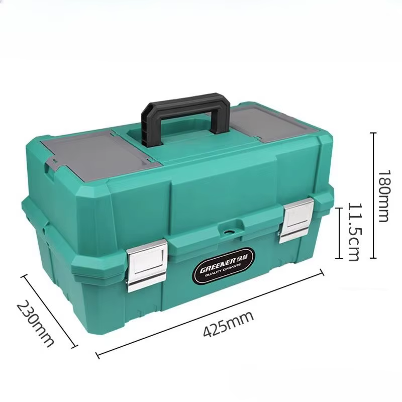 Mallette à outils en plastique pour garage professionnel, boîte de rangement multifonctionnelle pour