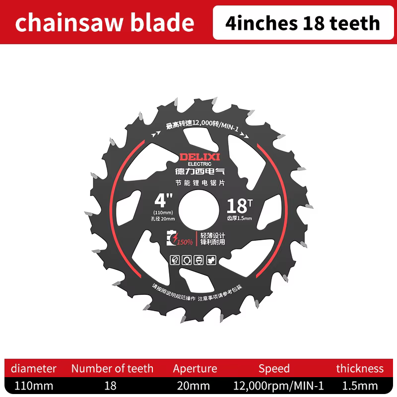 Lame de scie circulaire en carbure pour la coupe du bois, disque de coupe 110-165mm x18/24T x20mm, o