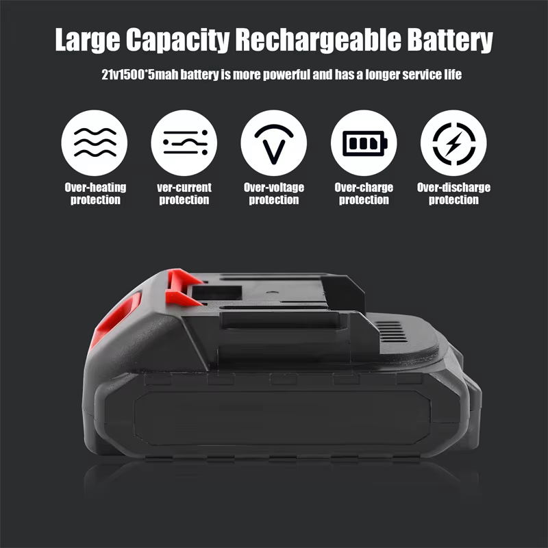 Mini tronçonneuse tronçonneuse sans fil 6 pouces, 18 V avec 0-130 ° Déflecteur de protection rotatif