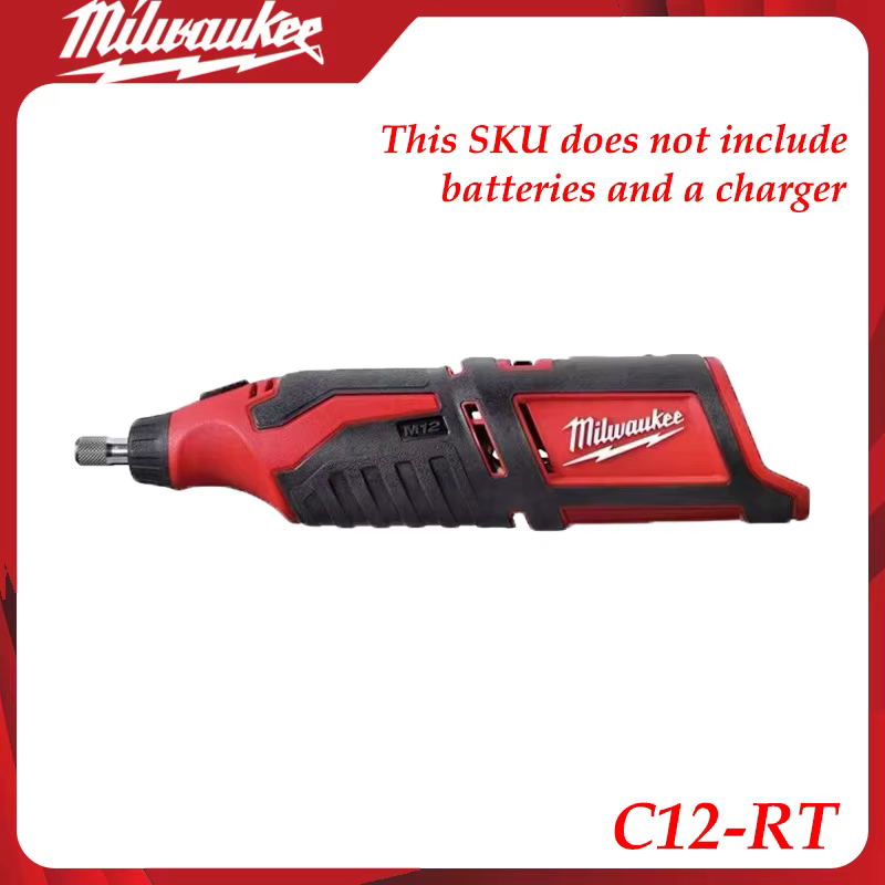 Outil rotatif sans fil Milwaukee C12-RT 12V, unité nue, outil multifonction robuste pour artisans et