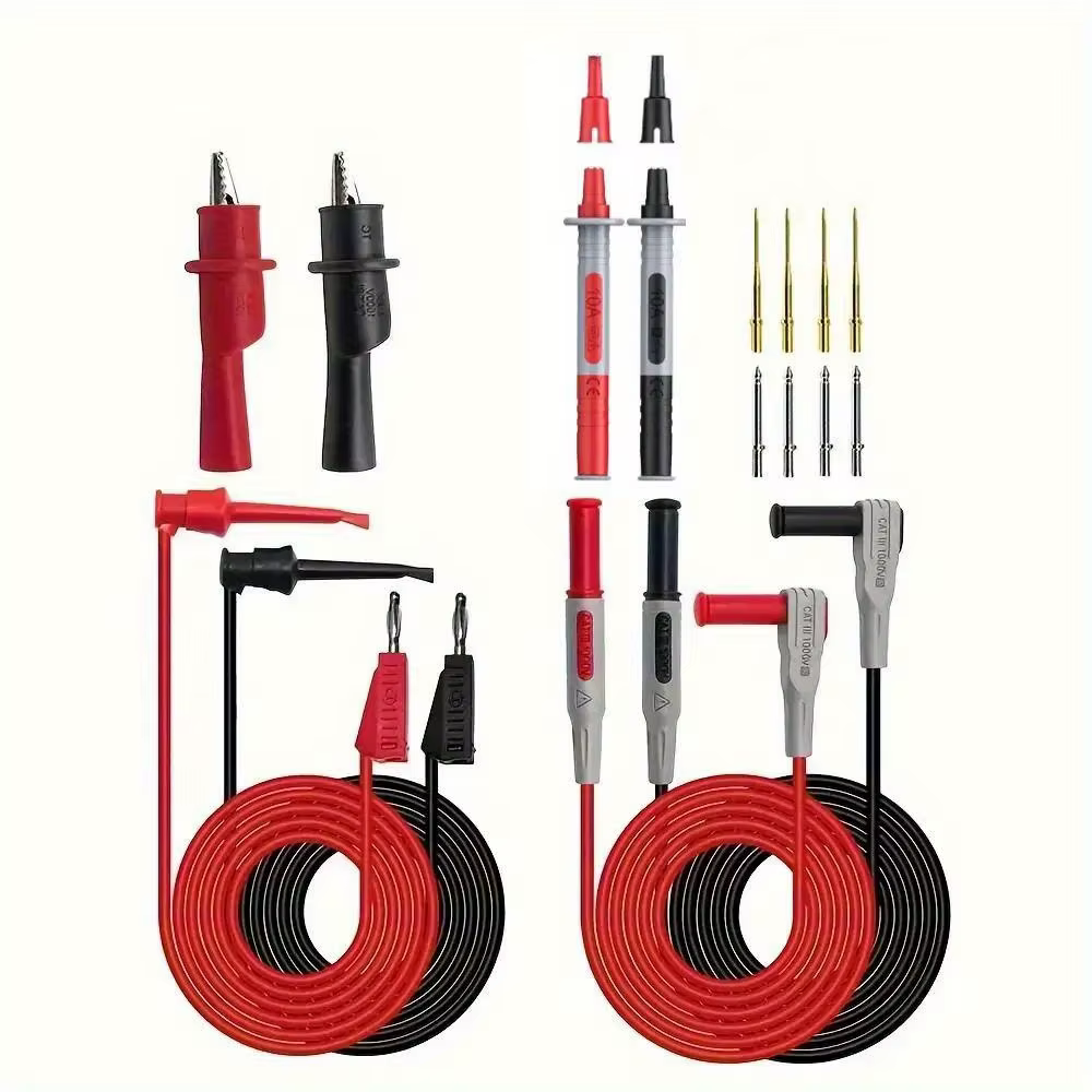 Kit de fils de Test P1308B, fiche banane de 4MM pour tester le câble à crochet, sonde multimètre rem