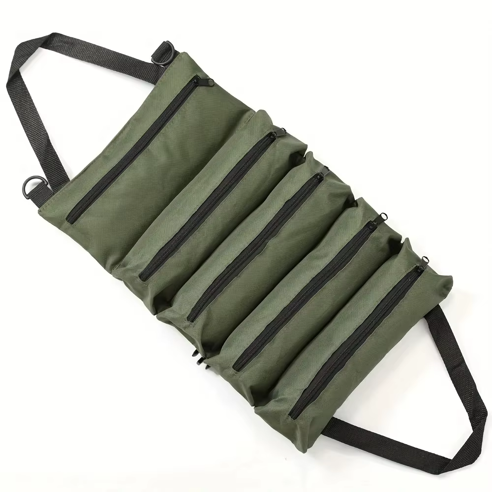 Sac à outils enroulable robuste-organisateur multi-outils en tissu Oxford rangement de garage tout-e