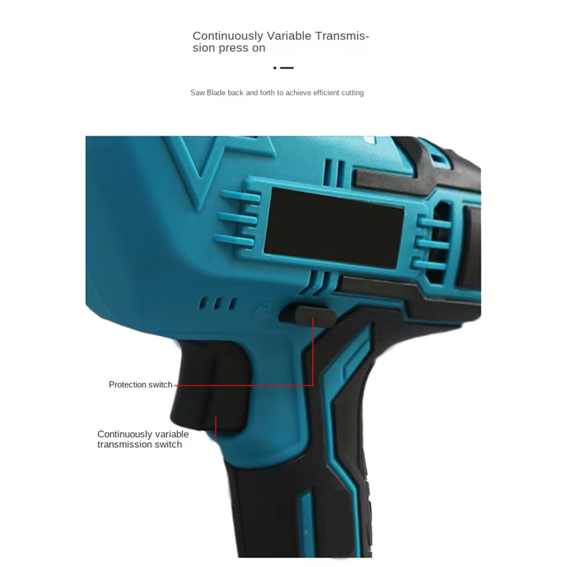 Outil de coupe du bois et du métal à vitesse variable rechargeable, scie électrique pour bois et mét