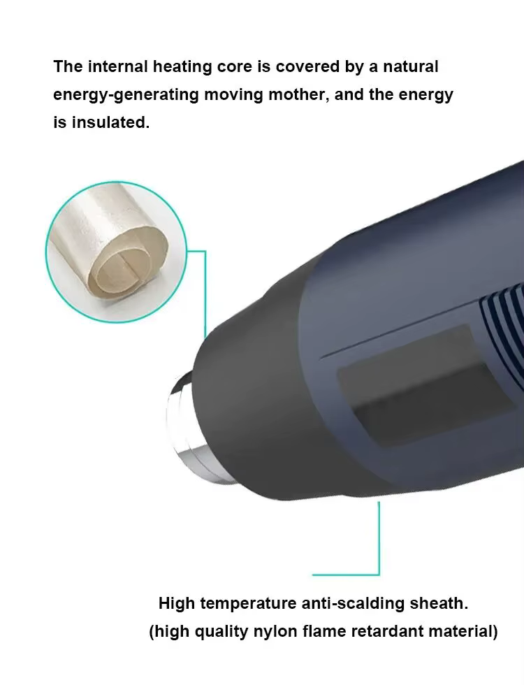 Nouveau pistolet à air chaud 2500W, pistolet thermique électrique avancé à température variable, pis