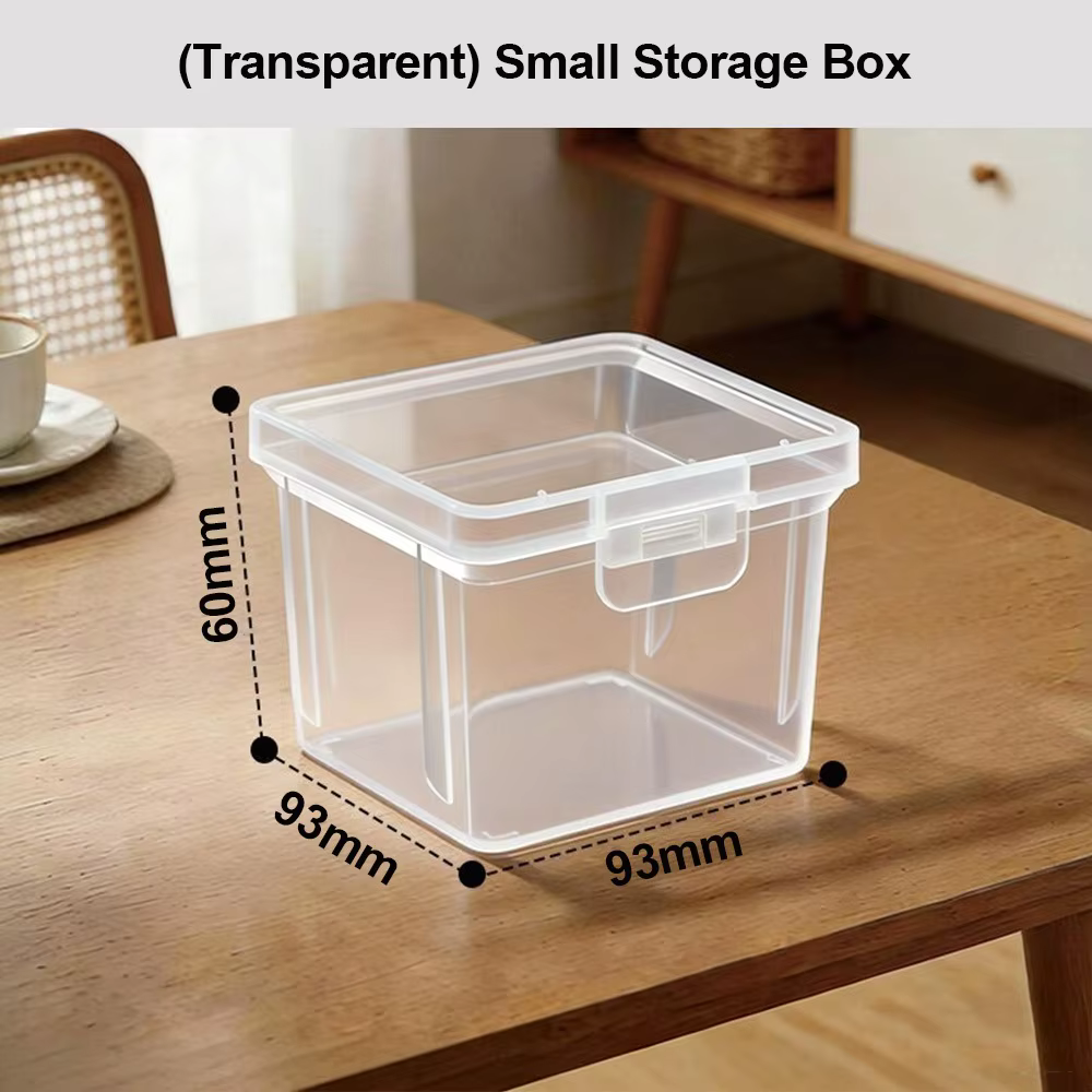 Boîte de rangement d'outils en plastique transparente, multifonctionnelle, pour outils de quincaille
