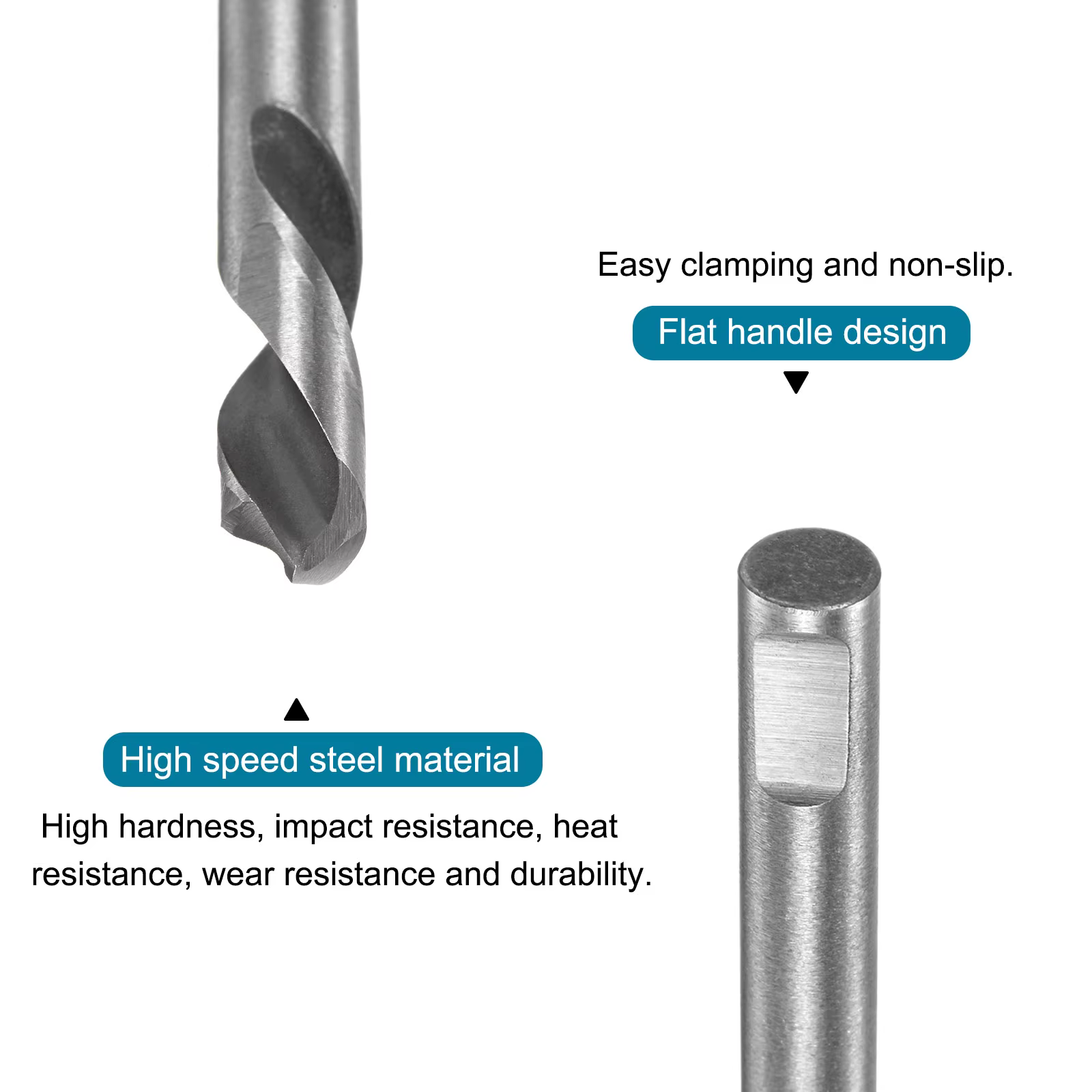 Uxcell 2/5/10 pièces forets en acier rapide pour scies cloche arbre remplacement bois aluminium plaq