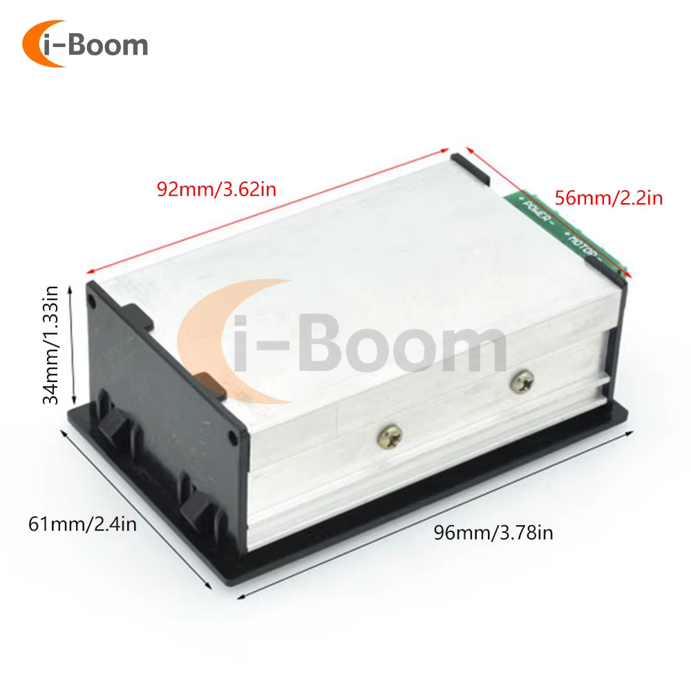 Contrôleur de vitesse de moteur PWM DC6-60V, contrôleur de puissance avec affichage numérique LED, d