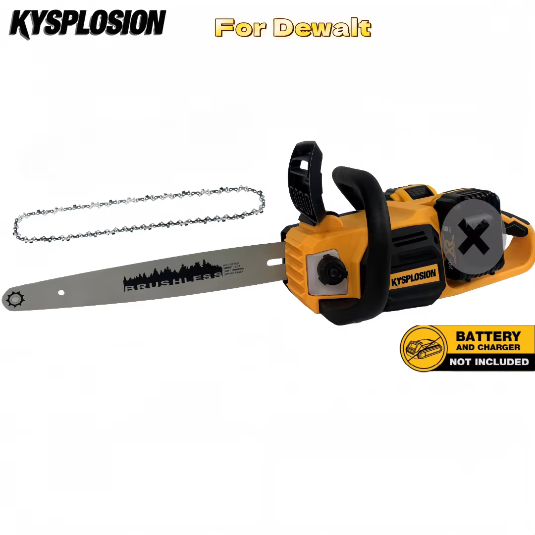 Pour batterie DeWALT 20V tronçonneuse sans brosse 16 pouces scie à chaîne alimentée par batterie san