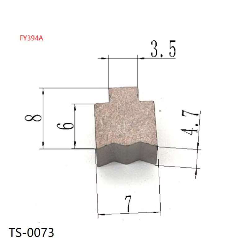 Balais de carbone gris pour RS775 RS750 RS755, moteurs de perceuse électrique, meuleuses d'angle, ou