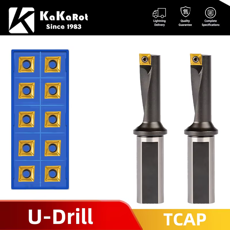 KaKarot-Perceuse TCAP U Noire, Inserts XCMT, Perceuse Multifonction, Petit Trou, Perceuse Rapide, Pe