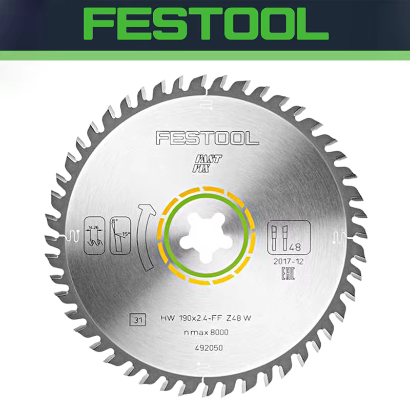 FESTOOL 492050 Lame de scie bois coupe fine HW 190x2,4 FF W48 lames de scie circulaire multi-dents