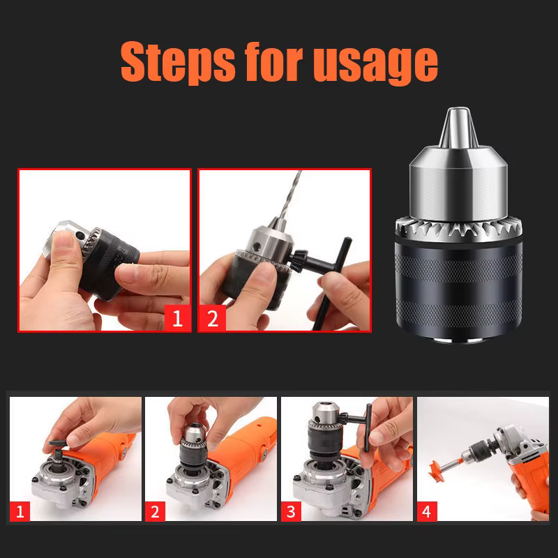 Meuleuse d'angle perceuse électrique pince de Conversion 10mm support de mandrin adaptateur de perce