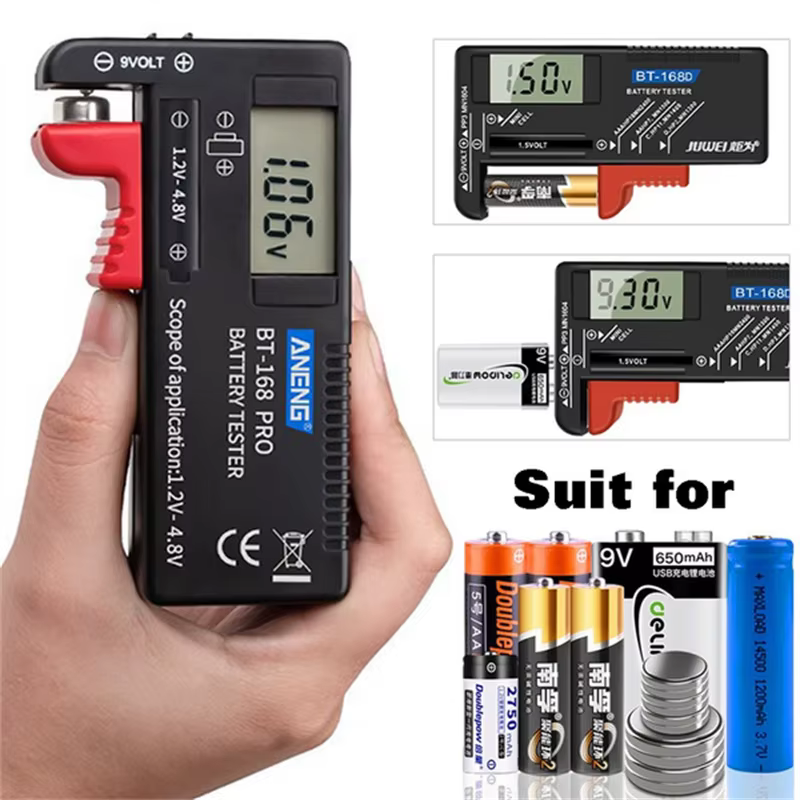 BT-168 Pro BT-168D BT-168 testeur de batterie numérique affichage LCD CDN AAA AA pile bouton vérific