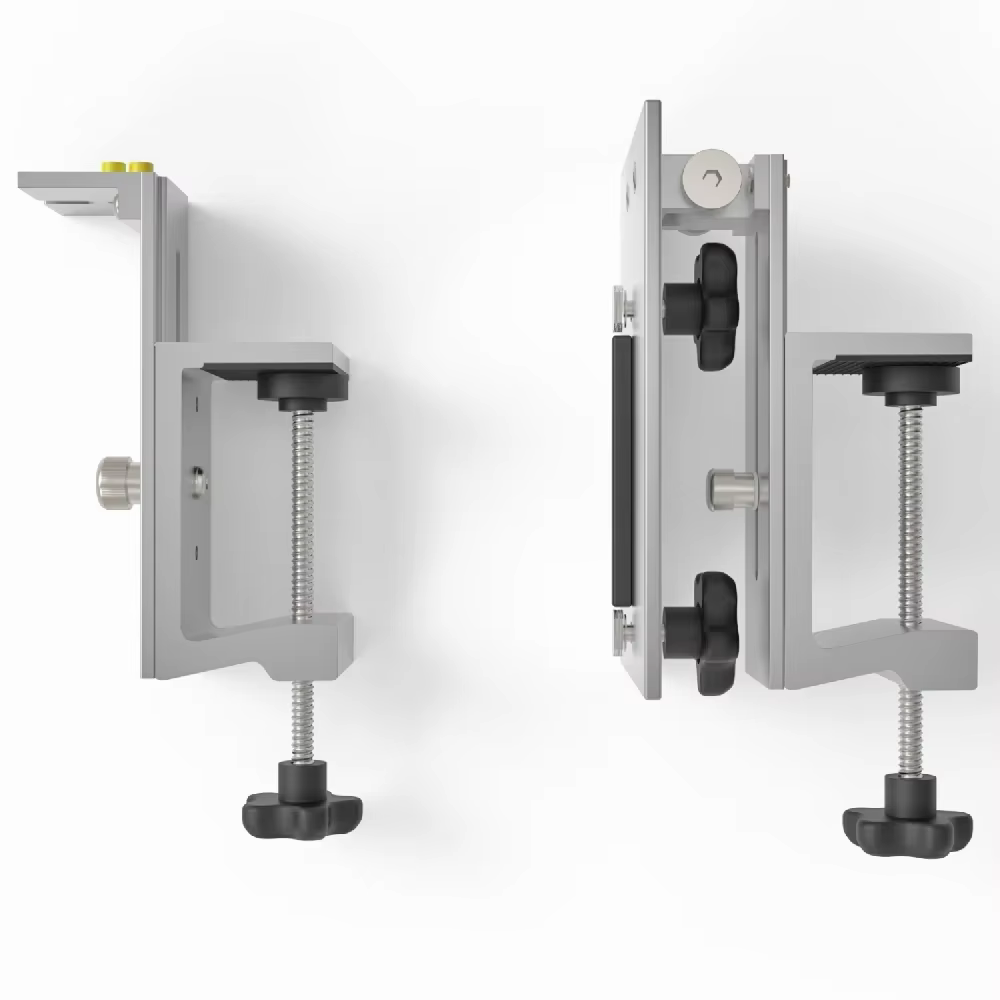 Banc de travail réglable, support rapide relevable pour rail de guidage de scie circulaire