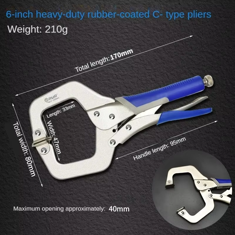 RUR – pince à pression industrielle multifonction de type C, outils de serrage robustes 6/9/11/14/18