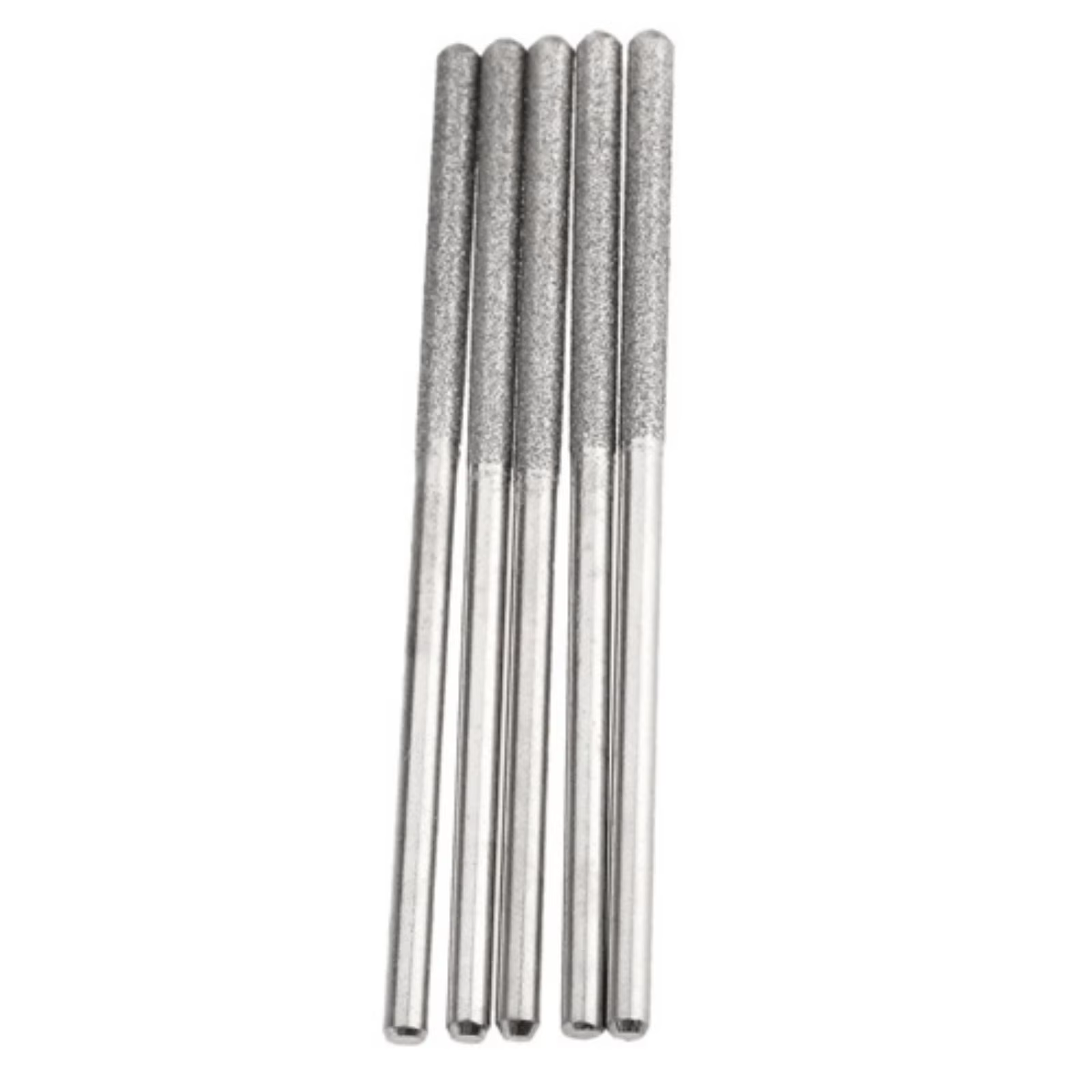 Têtes de meuleuse revêtues de diamant, perceuse 5x3mm, tige cylindrique à tête plate, bavures allong