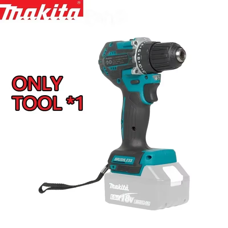 Perceuse à percussion Makita DDF487 10 mm sans balais 18 V lithium-ion rechargeable, perceuse à main