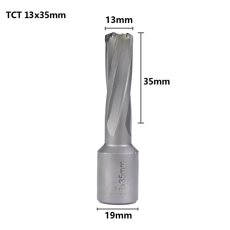 TCT – foret annulaire à tige Weldon 13/14/16/17/18/26/32mm, foret creux magnétique pour scie cloche 