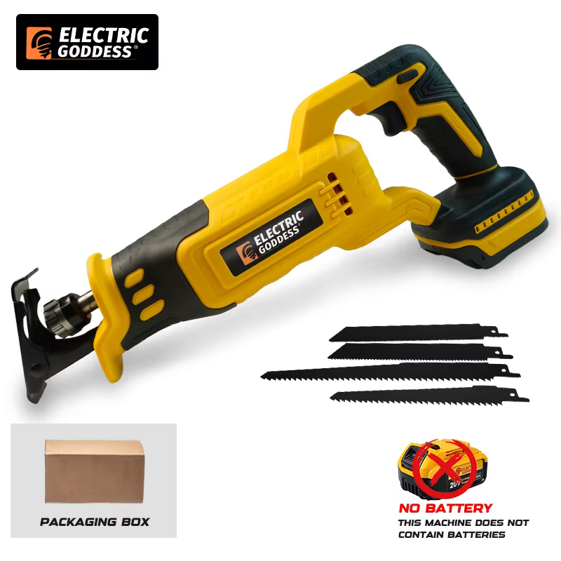 Scie alternative sans fil 8500spm, tronçonneuse sans fil, outils électriques de coupe du bois avec l