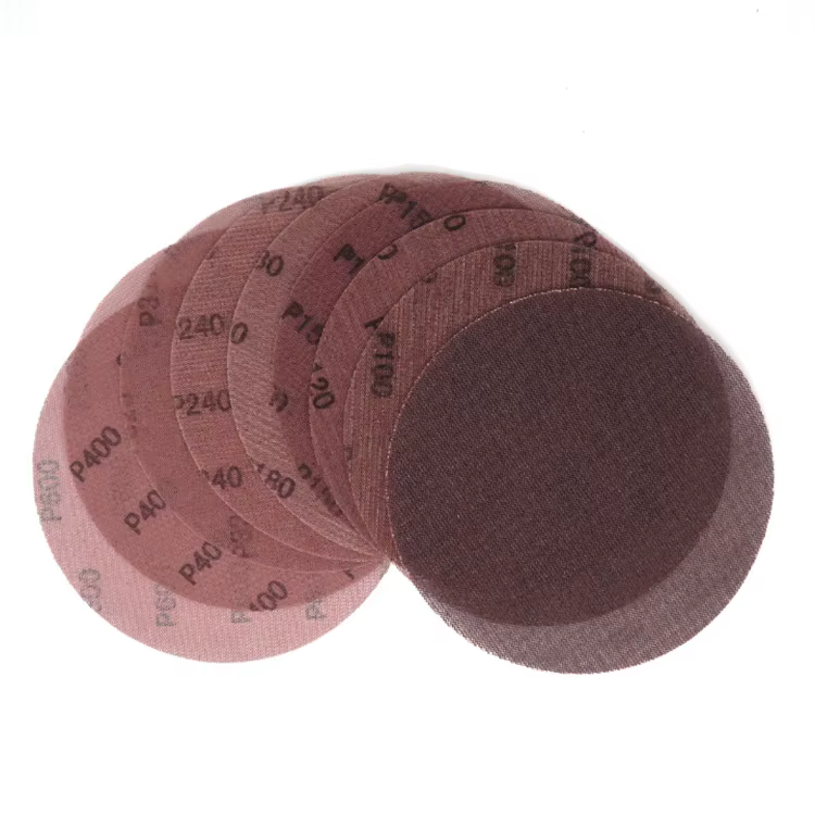 10 pièces disques abrasifs de 5 pouces 80 100 120 180 240 320 grain maille abrasif sans poussière as