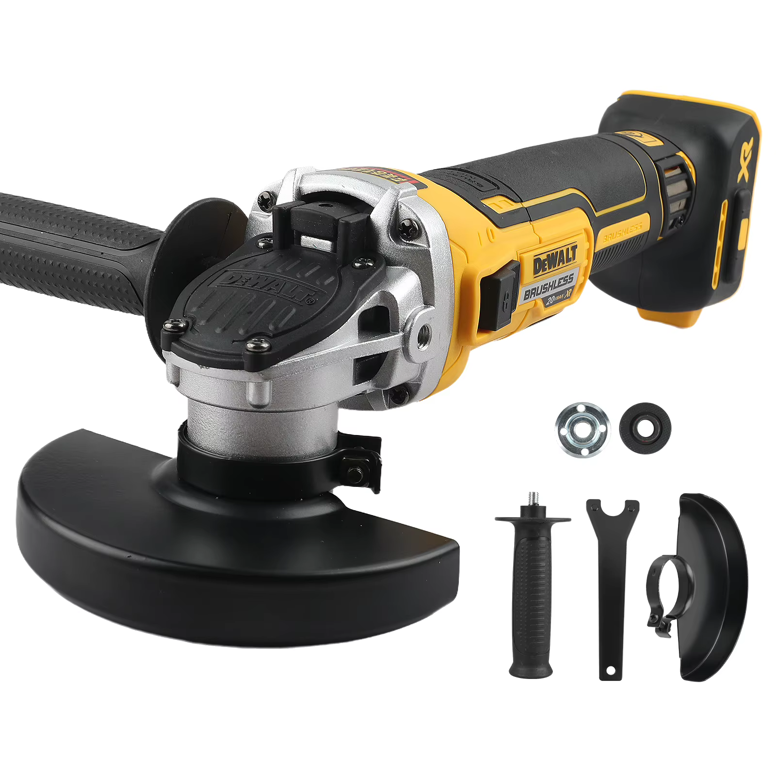 Dewalt 125mm meuleuse d'angle à tête plate 20V batterie au lithium rectifieuse portative machine de 