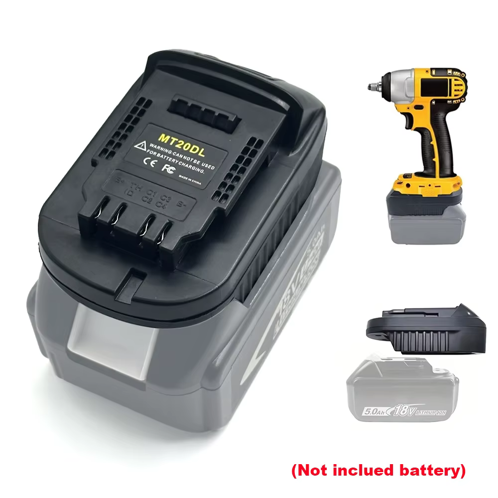 Adaptateur de batterie convertisseur MT20DL pour batterie Li-ion Makita 18V vers adaptateur de batte