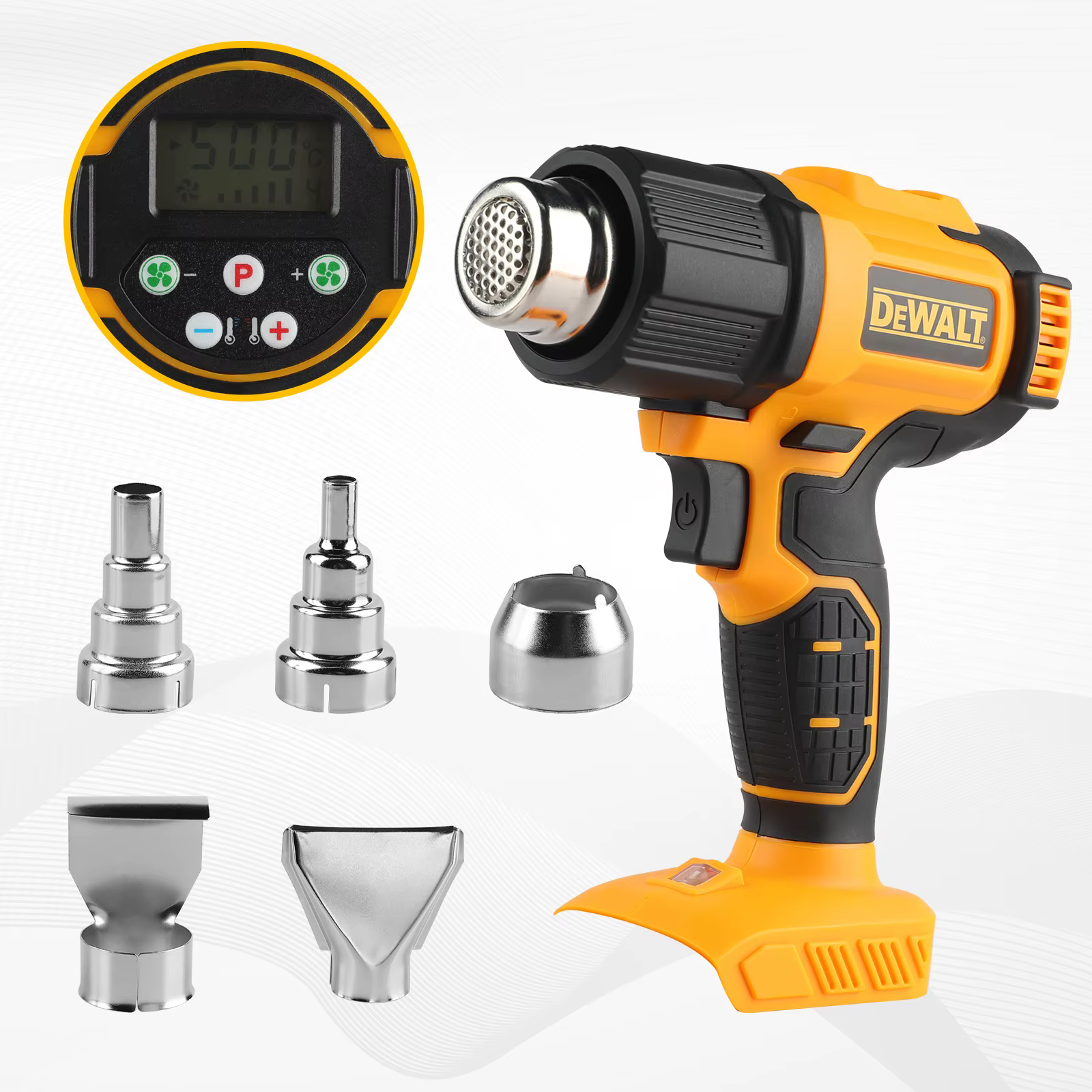 DEWALT DCE530 20V températures réglables pistolet à air chaud pistolet thermique sans fil 550 ° C Ou