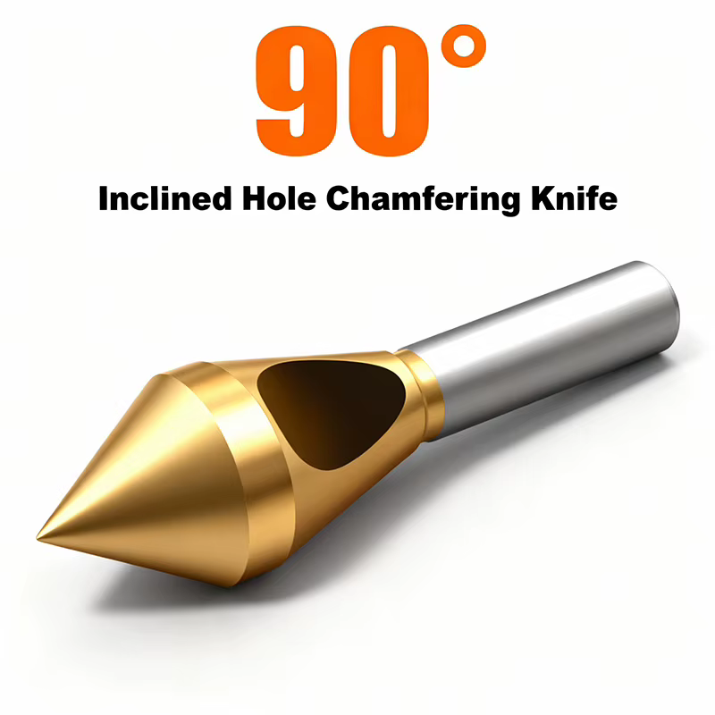 Coupe-chanfrein d'ébavurage résistant à 90 degrés, acier rapide, outil de chanfreinage du métal, 2mm