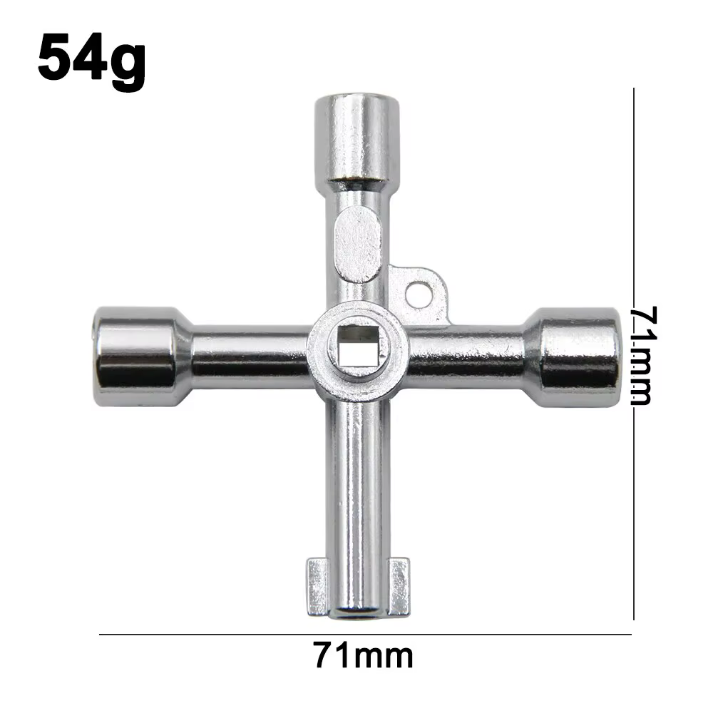 Tournevis multifonctionnel 4-en-1 portable en argent, avec embouts de tournevis à douille pour brico