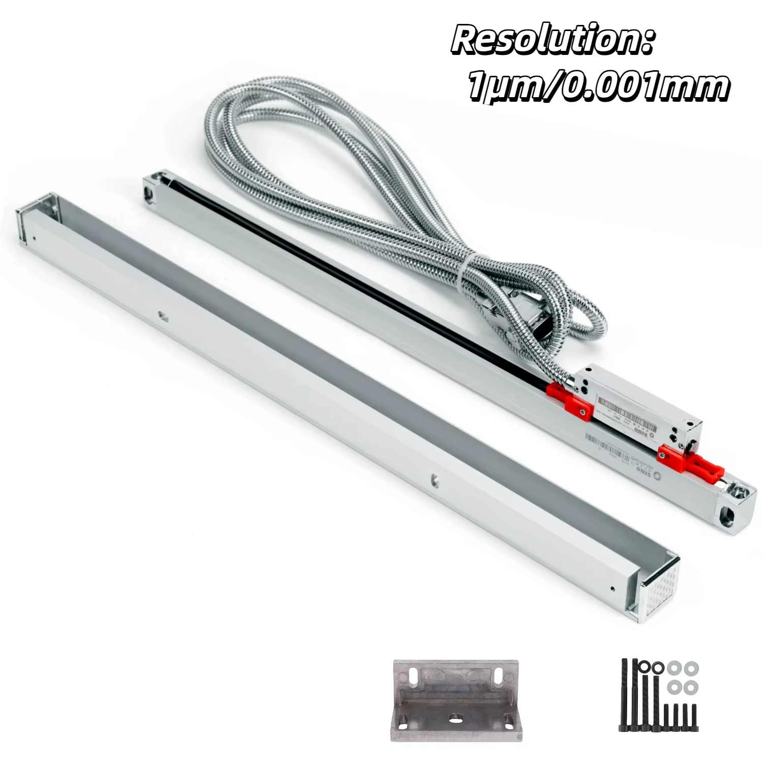 Meuleuse de tour de fraisage DRO, échelle de verre linéaire 70mm-420mm 370mm 320mm TTL 1um 5VDC, règ
