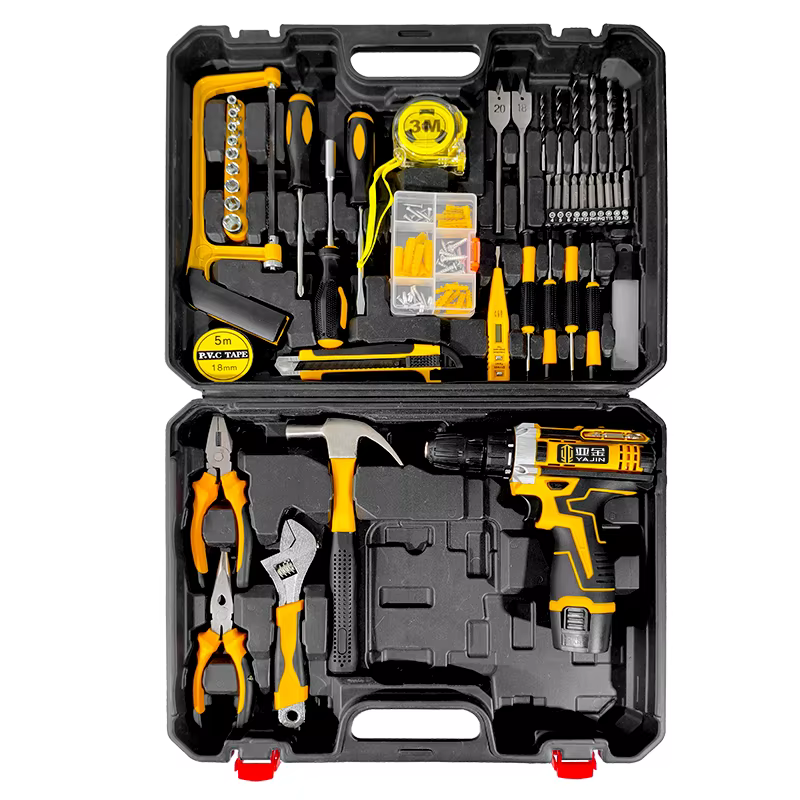 Kit d'outils multifonctionnels portables pour le bricolage et la rénovation domestique, ensemble de 