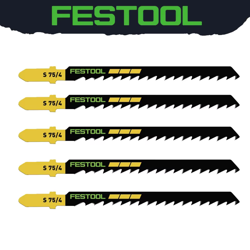 Lame de scie sauteuse FESTOOL en acier HCS, résistante aux hautes températures, accessoires d'outils