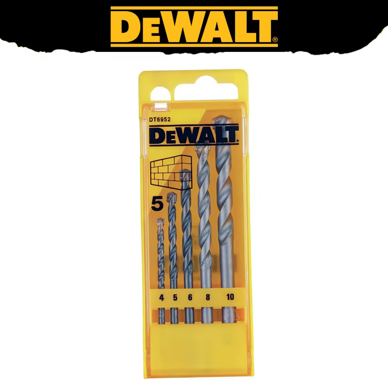 DEWALT DT6952 jeu de forets hélicoïdaux pour maçonnerie, embouts multifonctionnels résistants à l'us