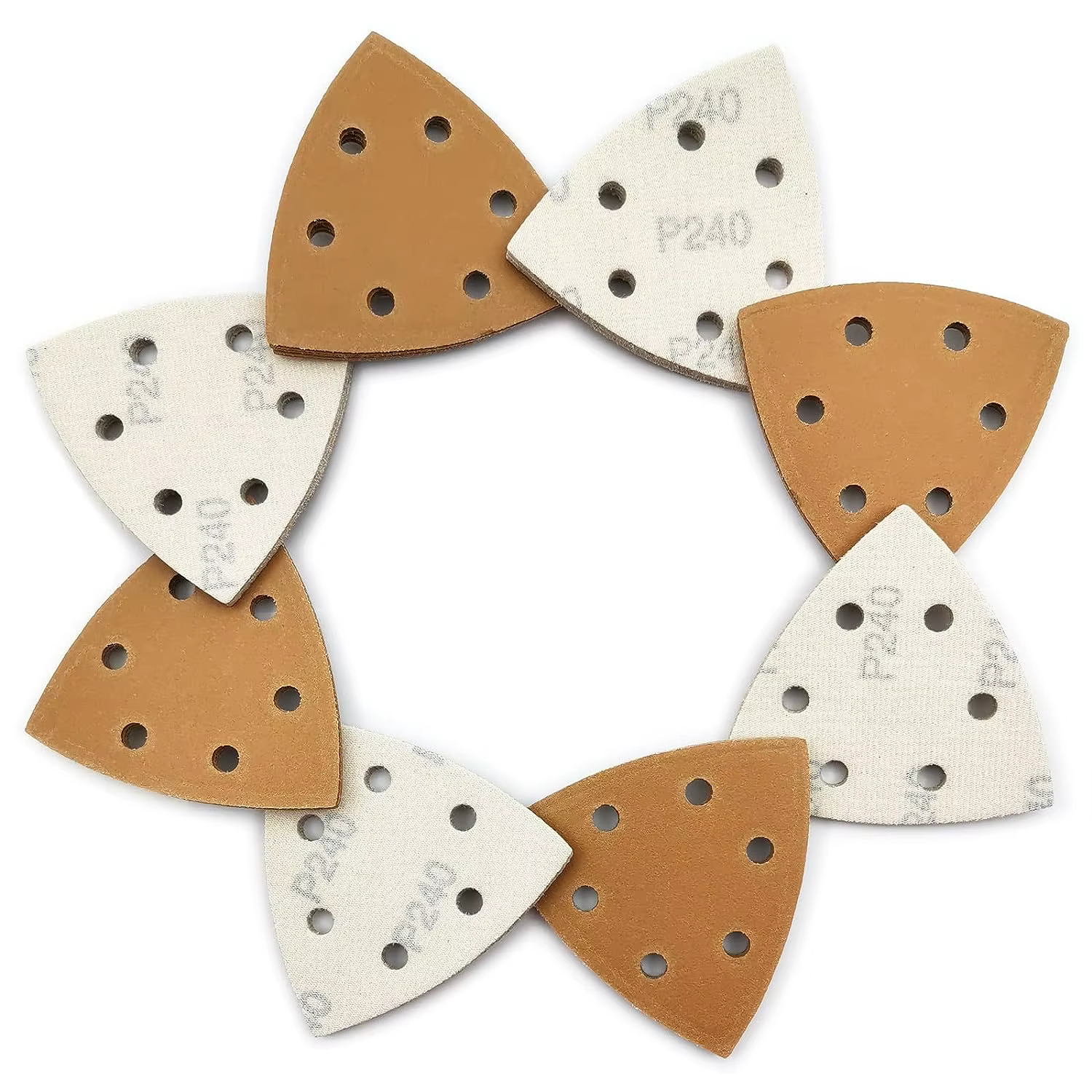 Papier de Verre Triangulaire Osccorporelle avec Crochet et Boucle, Ponceuse Tative pour le Polissage