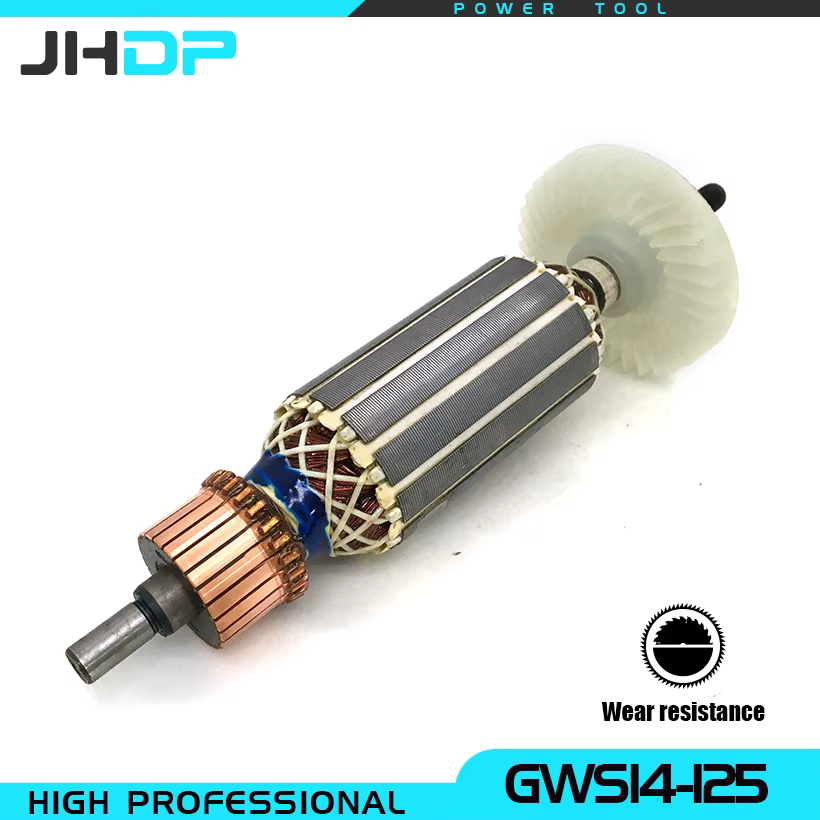 Moteur d'armature de perceuse 220V de remplacement pour meuleuse d'angle Bosch GWS 14-125 GWS14-125,