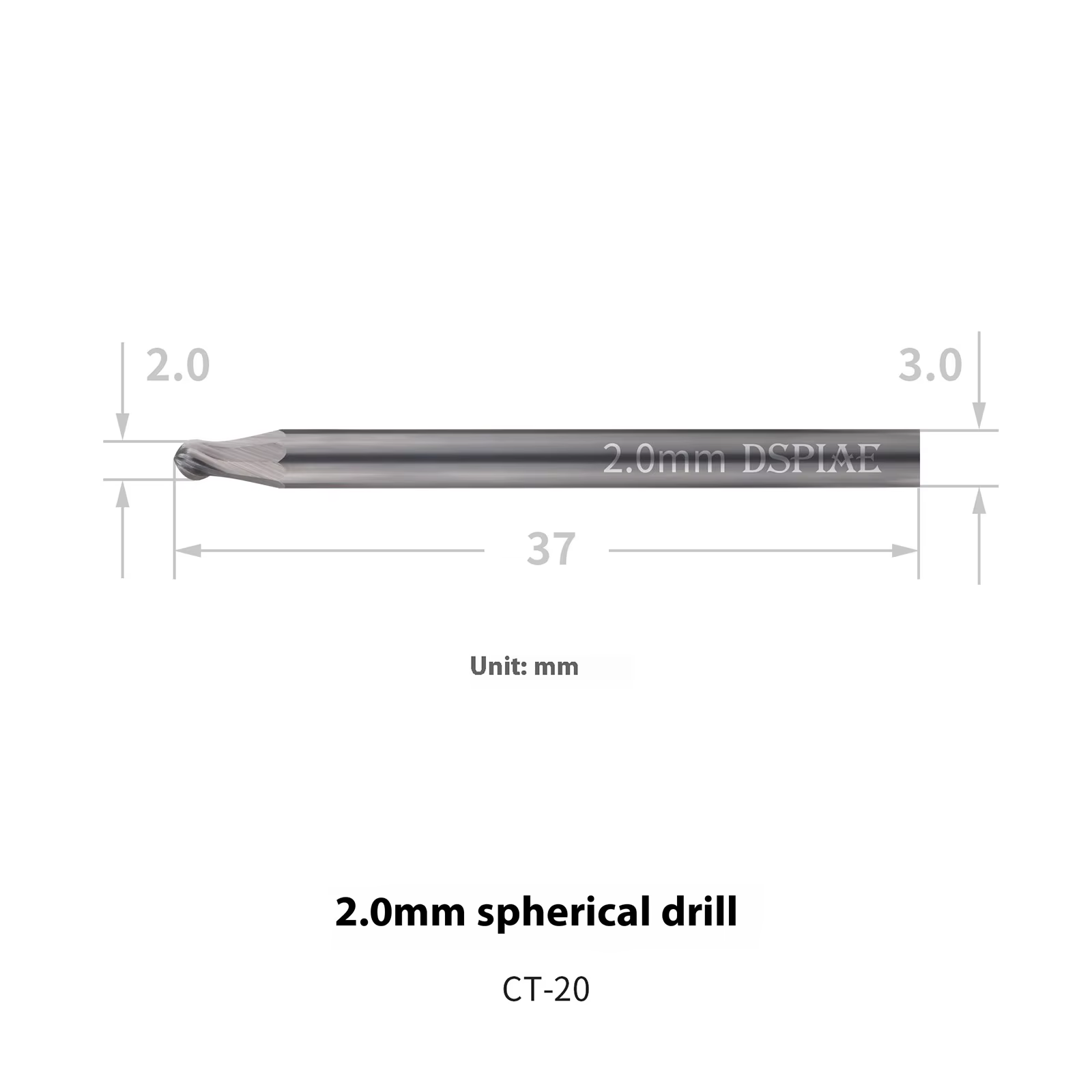 AT-CT DSPIAE outil de chanfreinage universel Φ3.0mm chanfrein foret tige avec forets lames modèle pr
