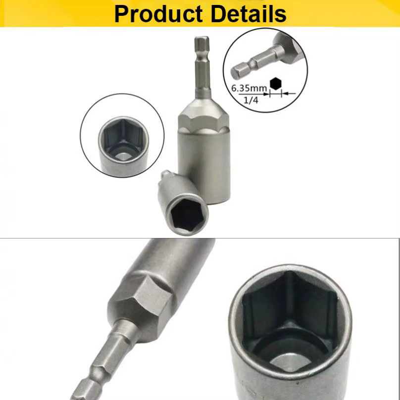 Douille hexagonale intérieure pour perceuse électrique, 6mm-19mm, manchon, tête à douille pneumatiqu