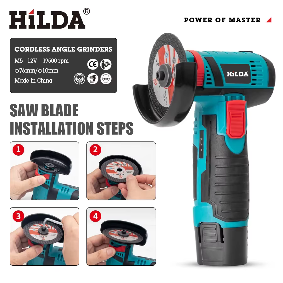 HILDA 12V meuleuse d'angle charge outil de meulage pour le polissage et le meulage diamant Micro out