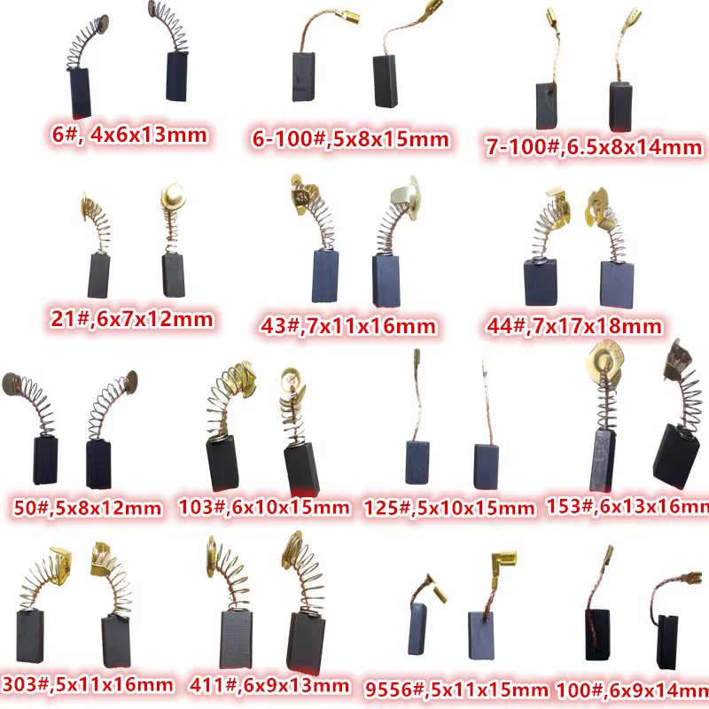 Outil super électrique avec brosse en carbone, marteau électrique, meuleuse d'angle, 5 paires