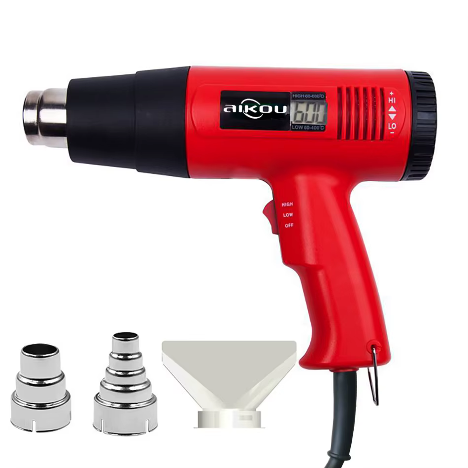 Pistolet à Air chaud électrique de qualité industrielle, 2000W, 220V, sèche-cheveux réglable en cont