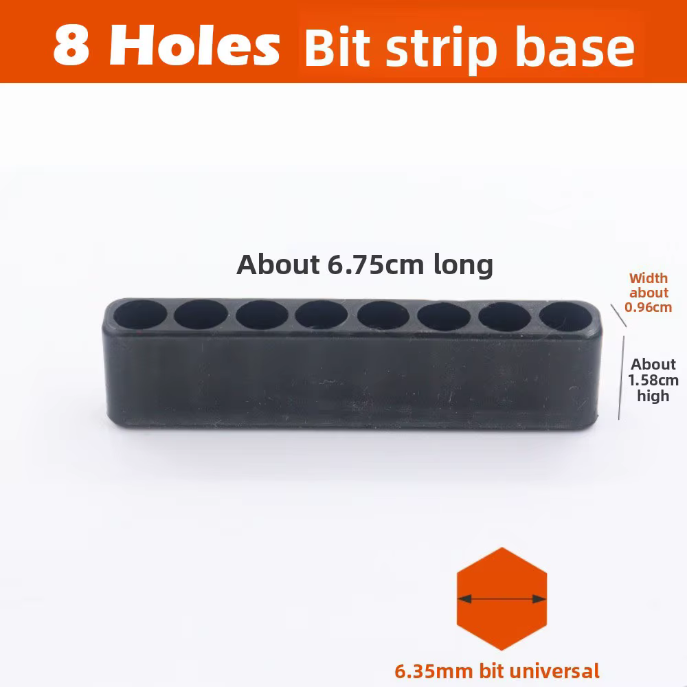Base de rangement pour foret 8/10/12 trous, bricolage 6.35mm, support de rangement pour foret, organ