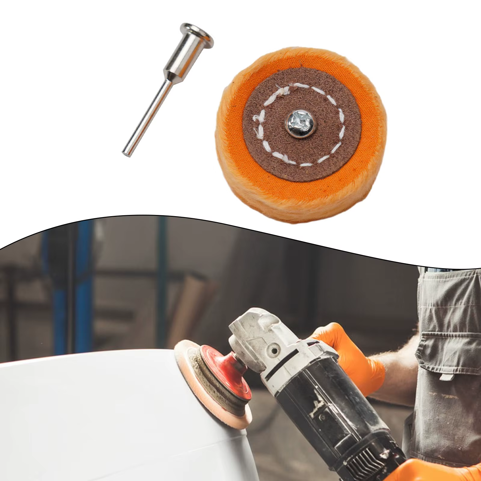 Roue de polissage en tissu de 50mm, roue de polissage pour bijoux en or et argent, tampon de polissa