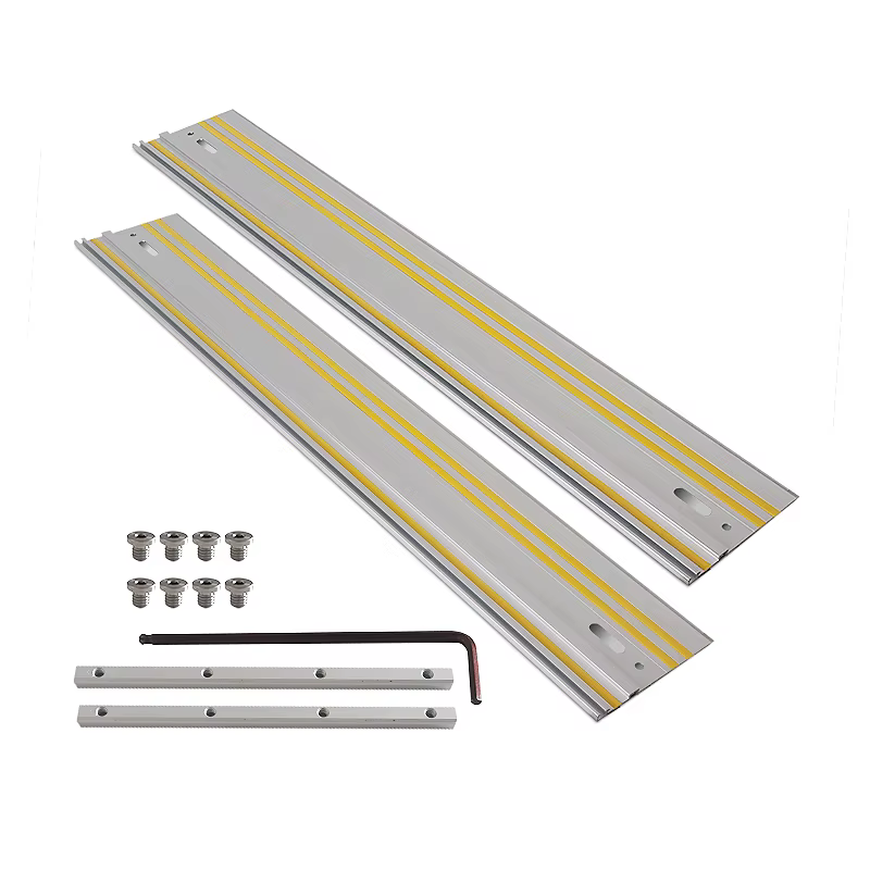 Rail de guidage de scie sur rail Rails guidés extrudés en aluminium pour coupes de déchirure répétab