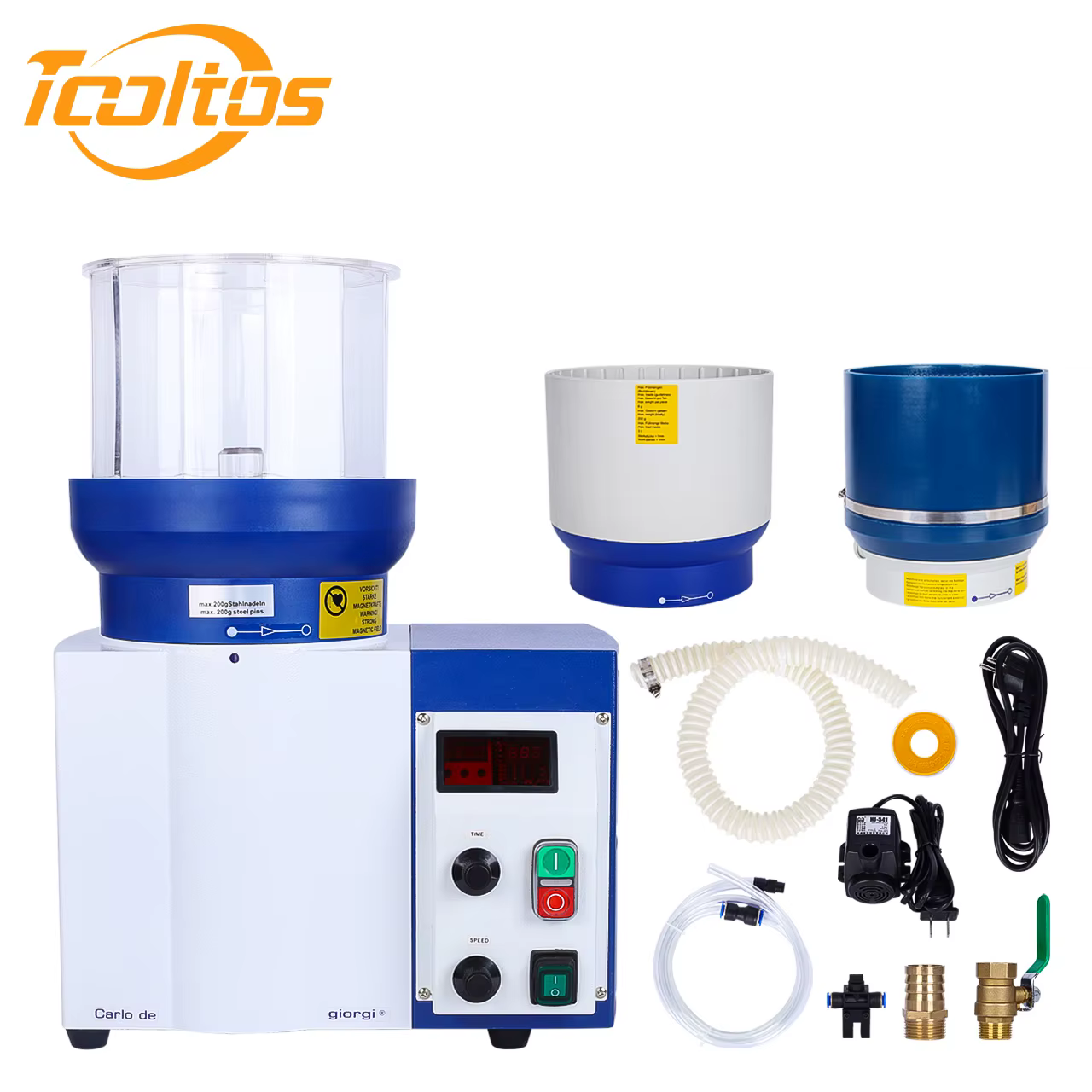 TOOLTOS – polisseuse magnétique 3 en 1, centrifuge humide et sec pour bijoux, finition de chaîne d'a