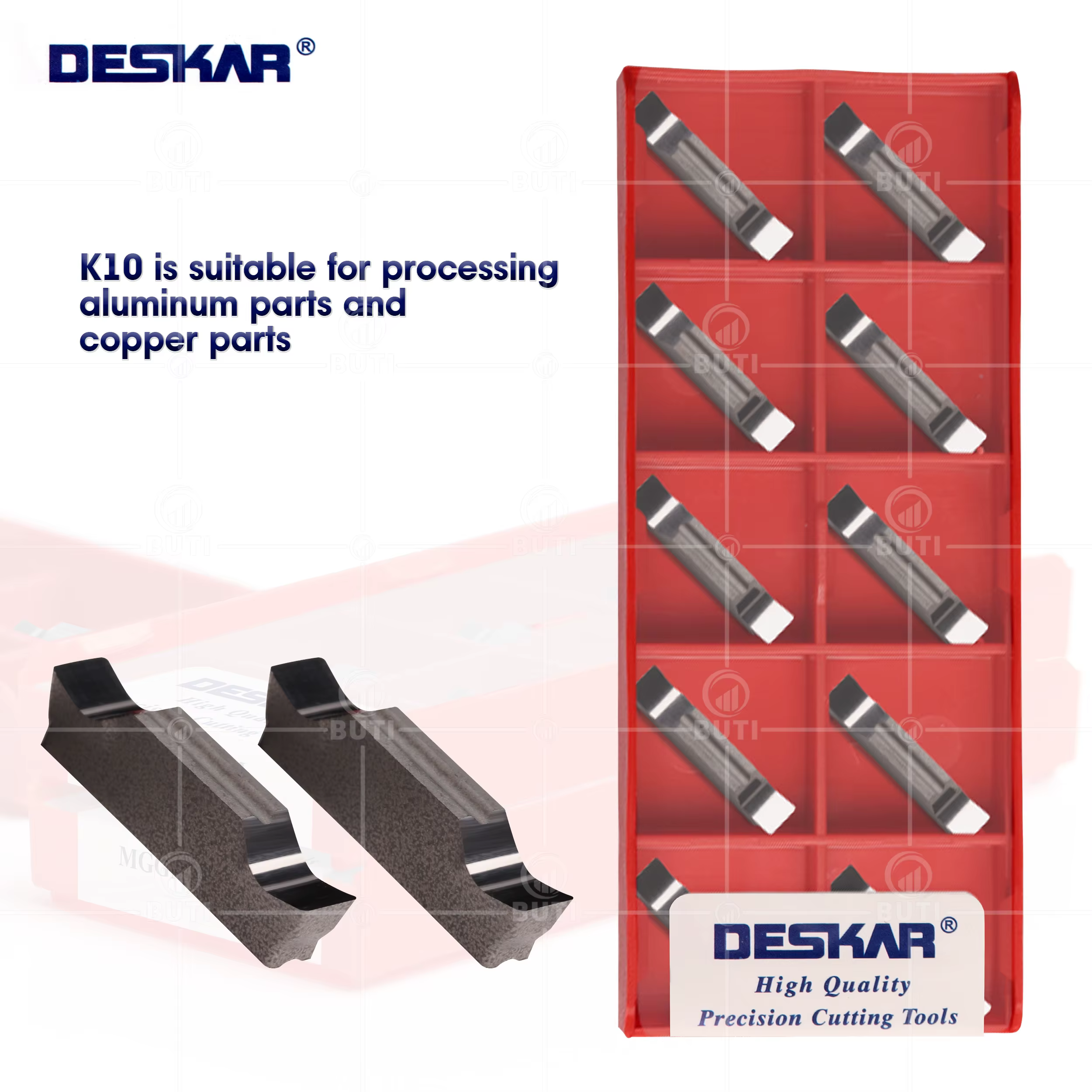 DESKAR 100% Original MGGN150 200 250 300 400 500 JM K10 Plaquettes de rainurage CNC Outils de tourna