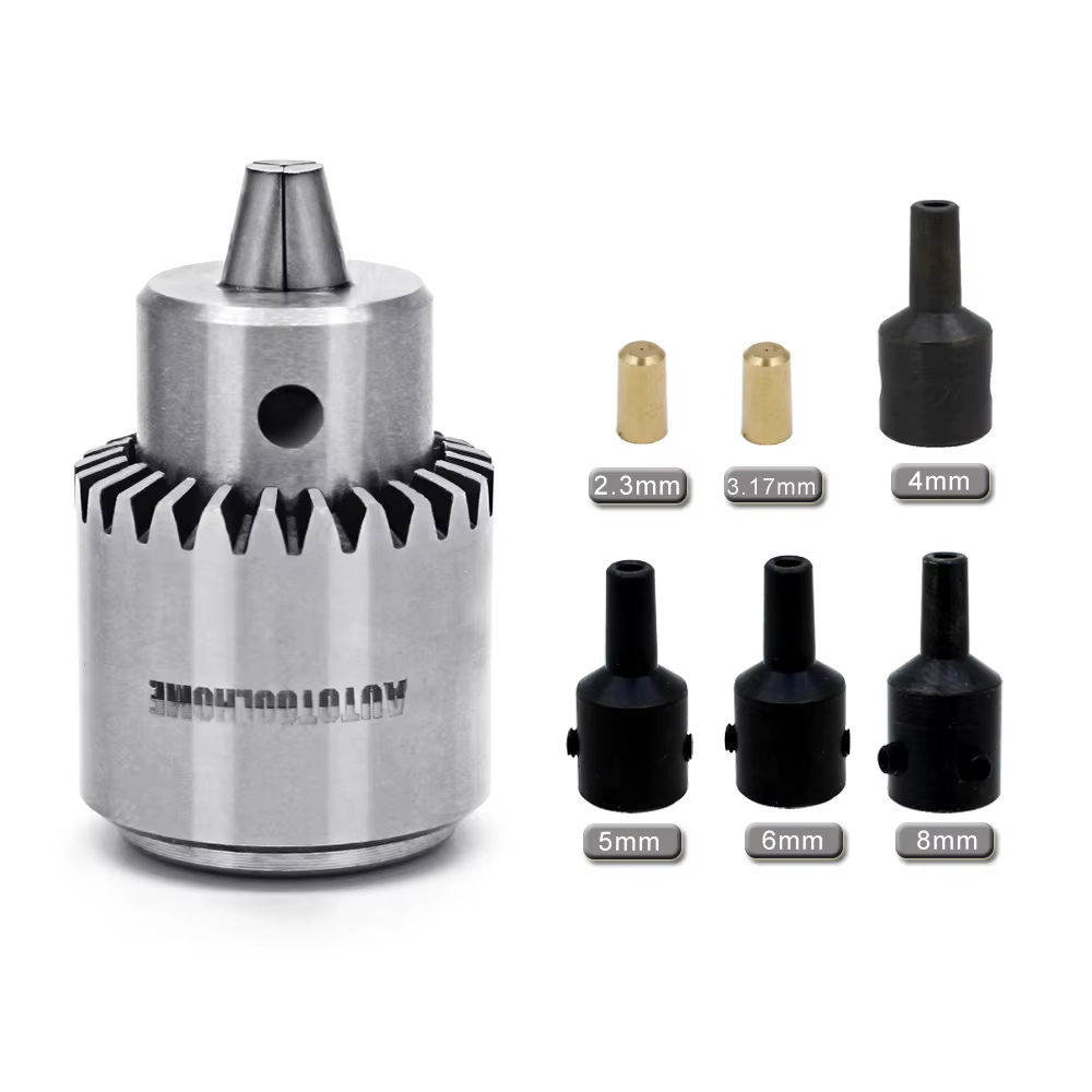 Mandrins de perçage 0.3-4mm, montage JT0, Mini perceuse conique pour 2.3 3.17 4 5 6 8mm, tige d'arbr