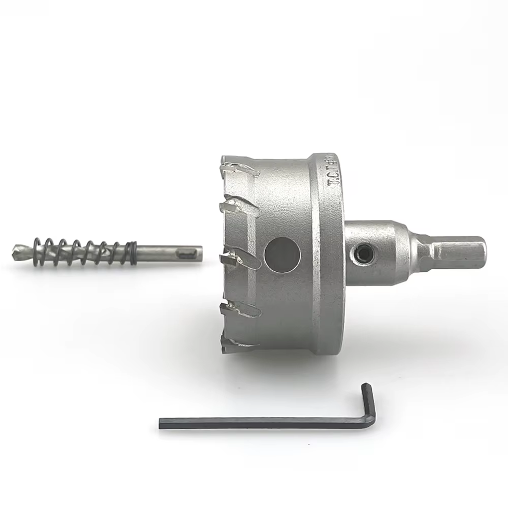 Scie cloche TCT 12-100mm, pointe en carbure de tungstène, outils de coupe, couronne de perçage pour