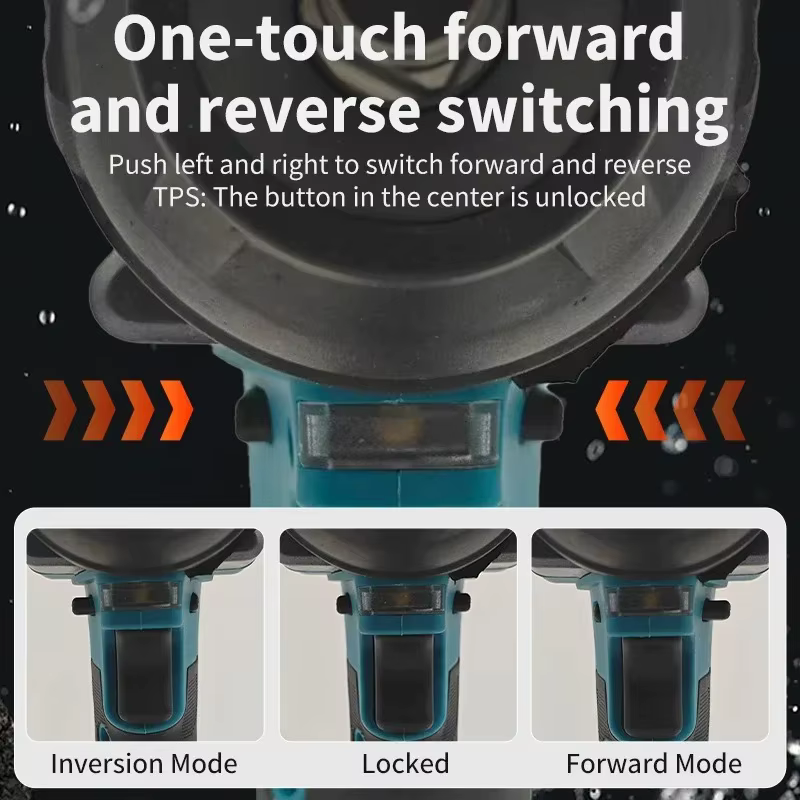 Clé à chocs électrique sans fil Makita Brushless DTW700 1/2 pouce 18V compatible avec les batteries,