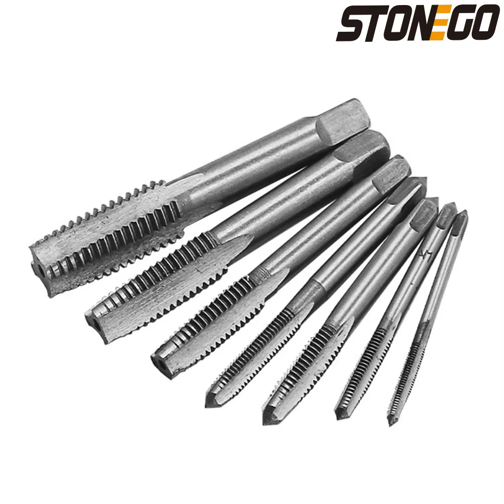 STONEGO-Perceuse à tarauder à main, 5 pièces/7 pièces, roulement en acier conique, spirale à main, p