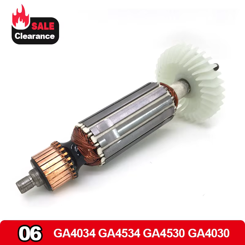 Remplacement du Rotor d'armature 220v pour Makita GA4530 GA4030 GA4034 GA4534 GA 4530 4030 4034, piè